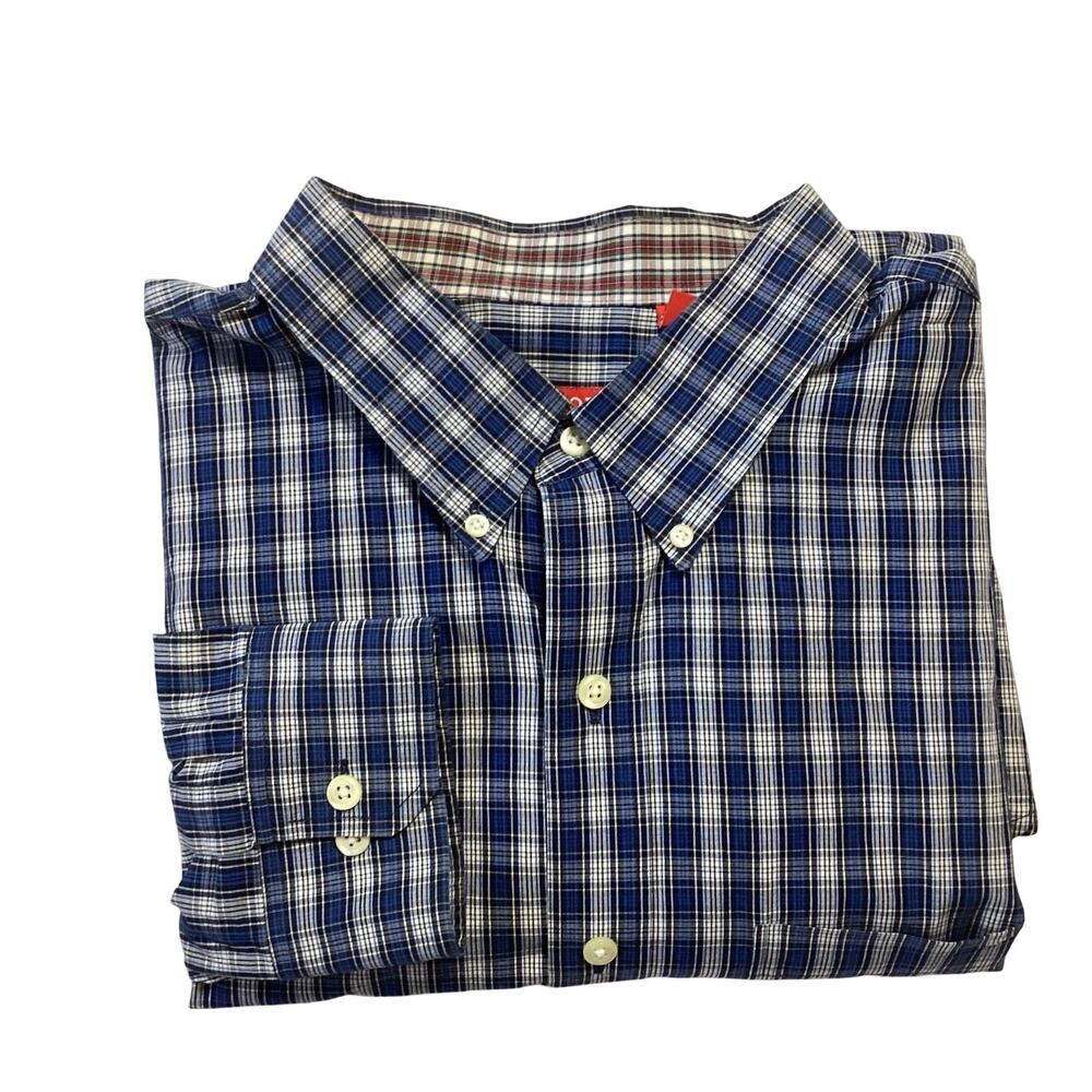 IZOD Gingham Print Button Down